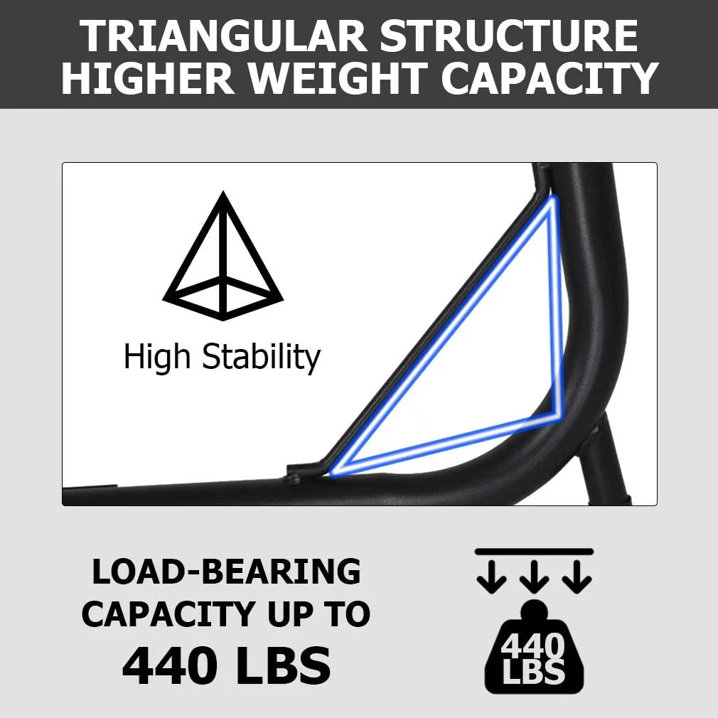 Hammock Chair Stands Solid Steel Black X6119