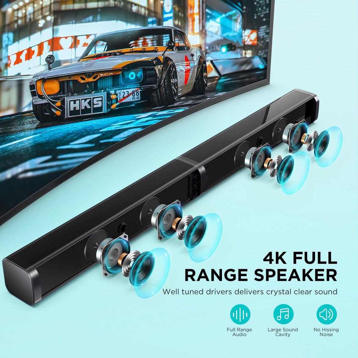 2.1 Channel Sound Bar with Subwoofer E823