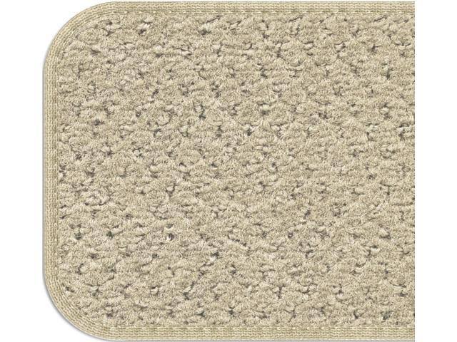 Set of 15 Ivory Cream Carpet Stair Treads T57489