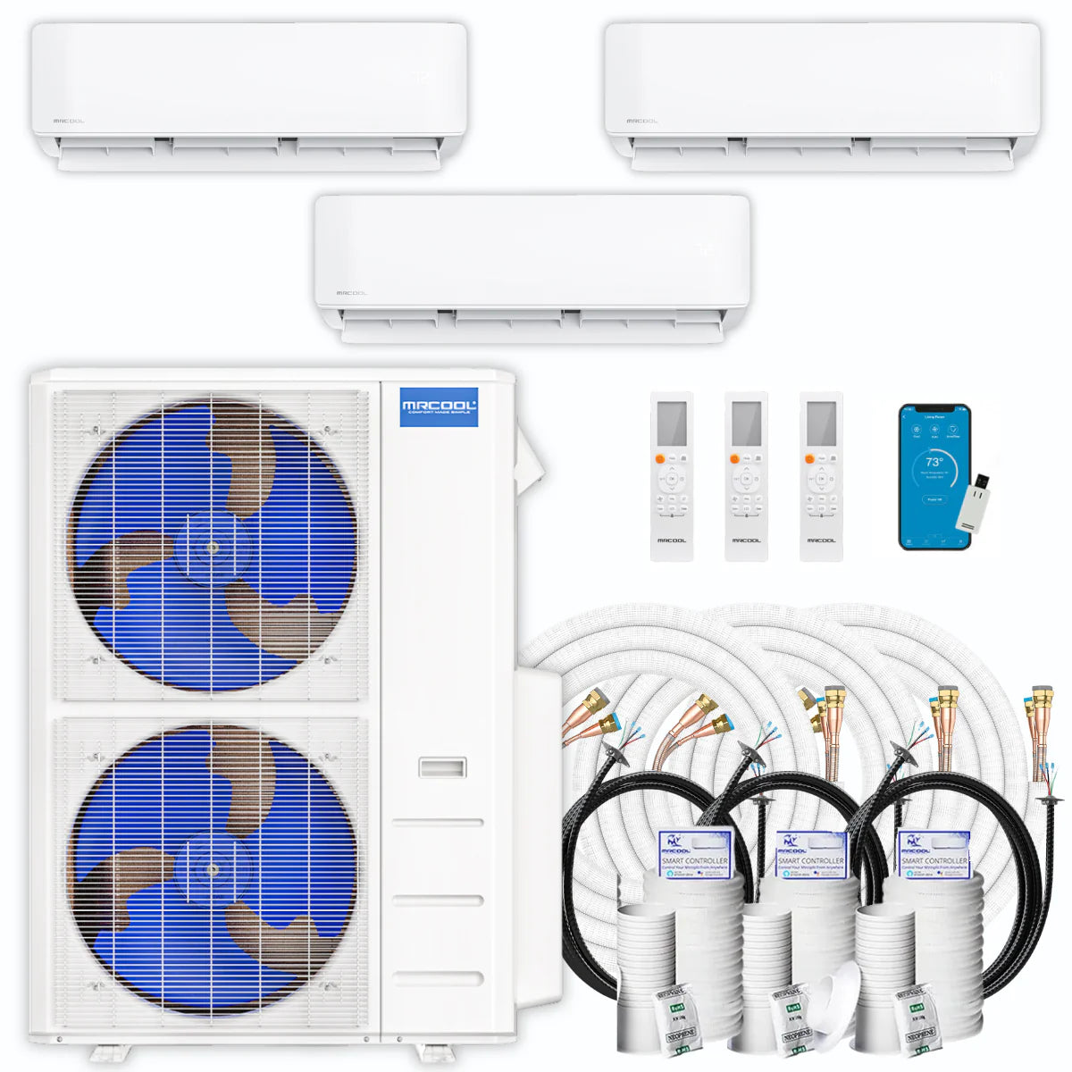 45,000 BTU 3 Zone Ductless Mini Split Air Conditioner and Heat Pump B78779