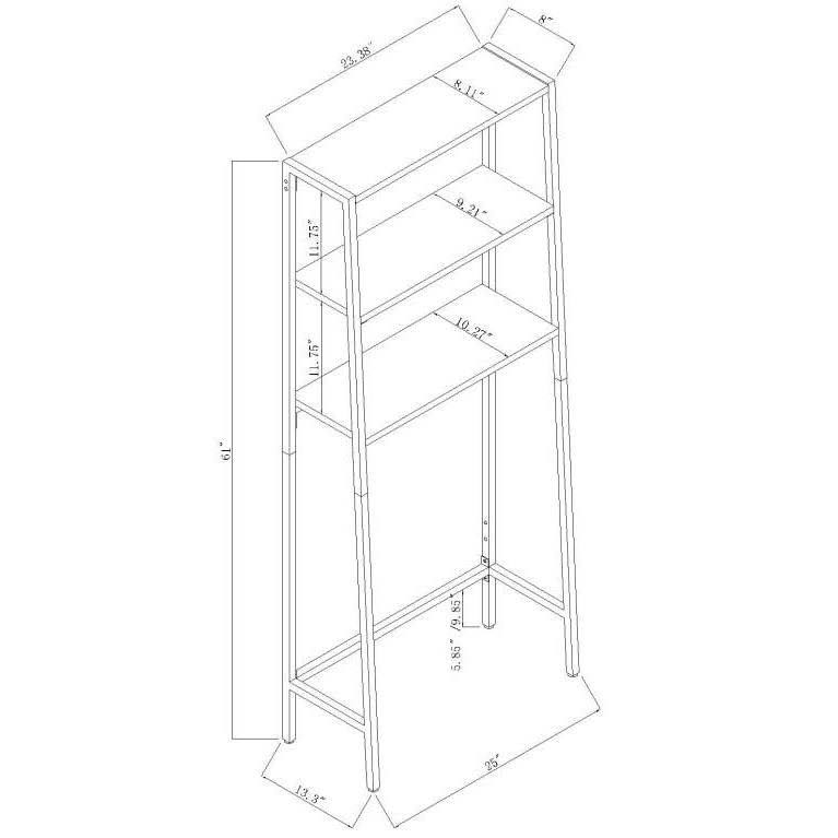 3 Shelf Etagere Oak D90194