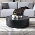 Black Faux Marble Round Coffee Table P251533