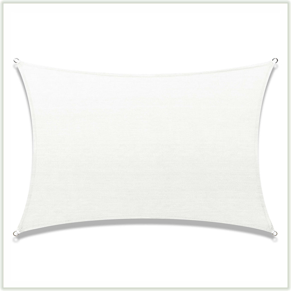 12' x 12' White Square Sun Shade Sail Canopy Mesh Fabric R941509