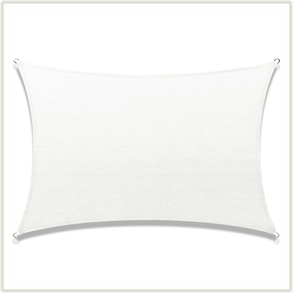 12' x 12' White Square Sun Shade Sail Canopy Mesh Fabric R941509