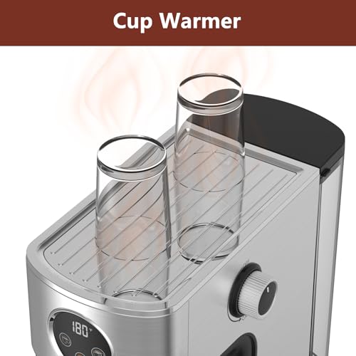 20 Bar Stainless Steel Espresso Machine with Steam Milk Frother U5969
