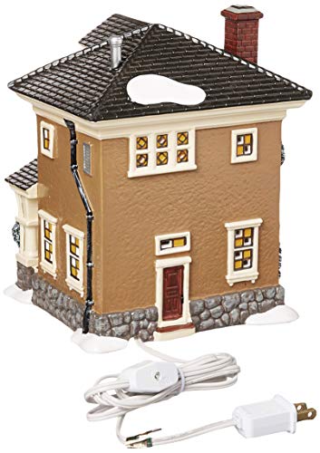 Porcelain Snow Village Lit House Y41194