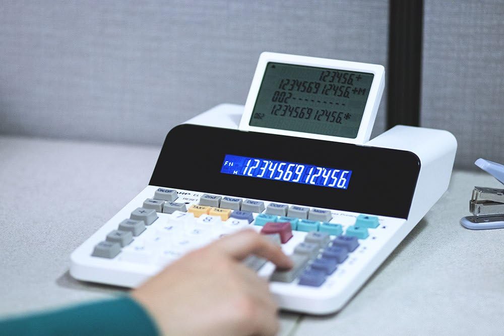 12-Digit LCD Paperless Printing Calculator V335439