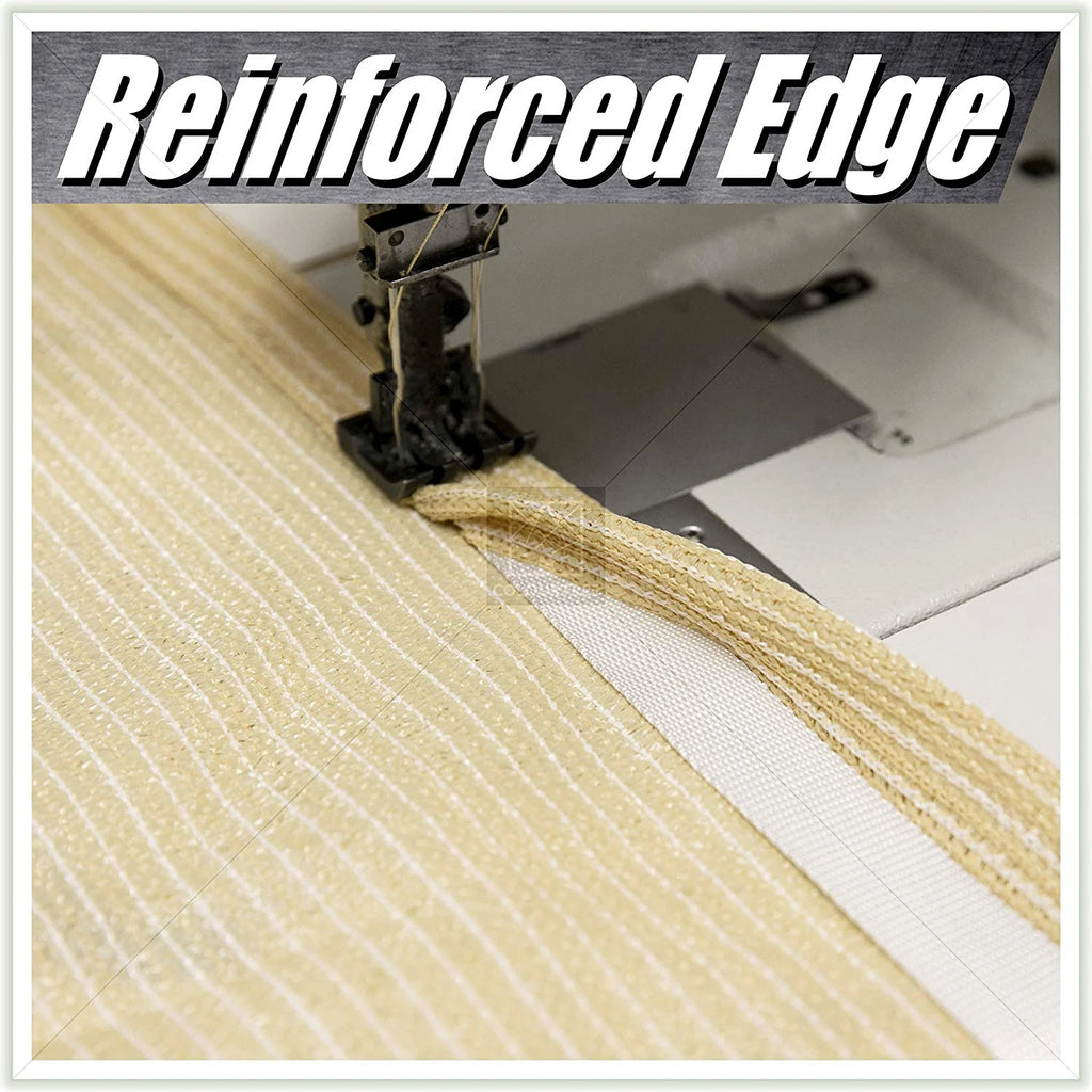 12' x 12' White Square Sun Shade Sail Canopy Mesh Fabric R941509