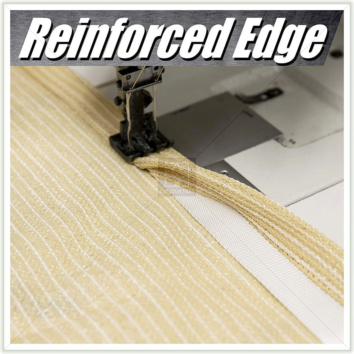 12' x 12' White Square Sun Shade Sail Canopy Mesh Fabric R941509