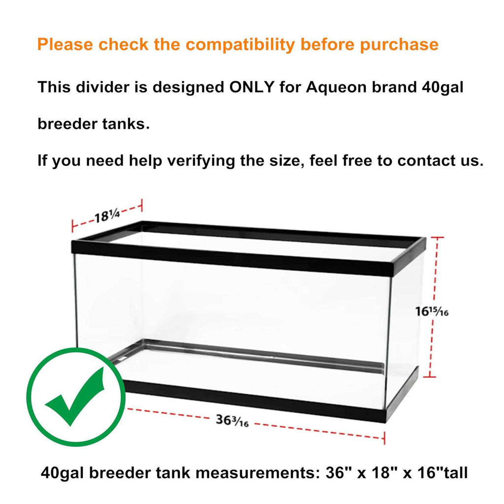 Acrylic Aquarium Divider Kit with Suction Cups U89357