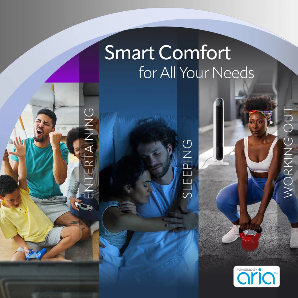 40" Smart Tower Fan with Wi-Fi, 5 Speeds A803687