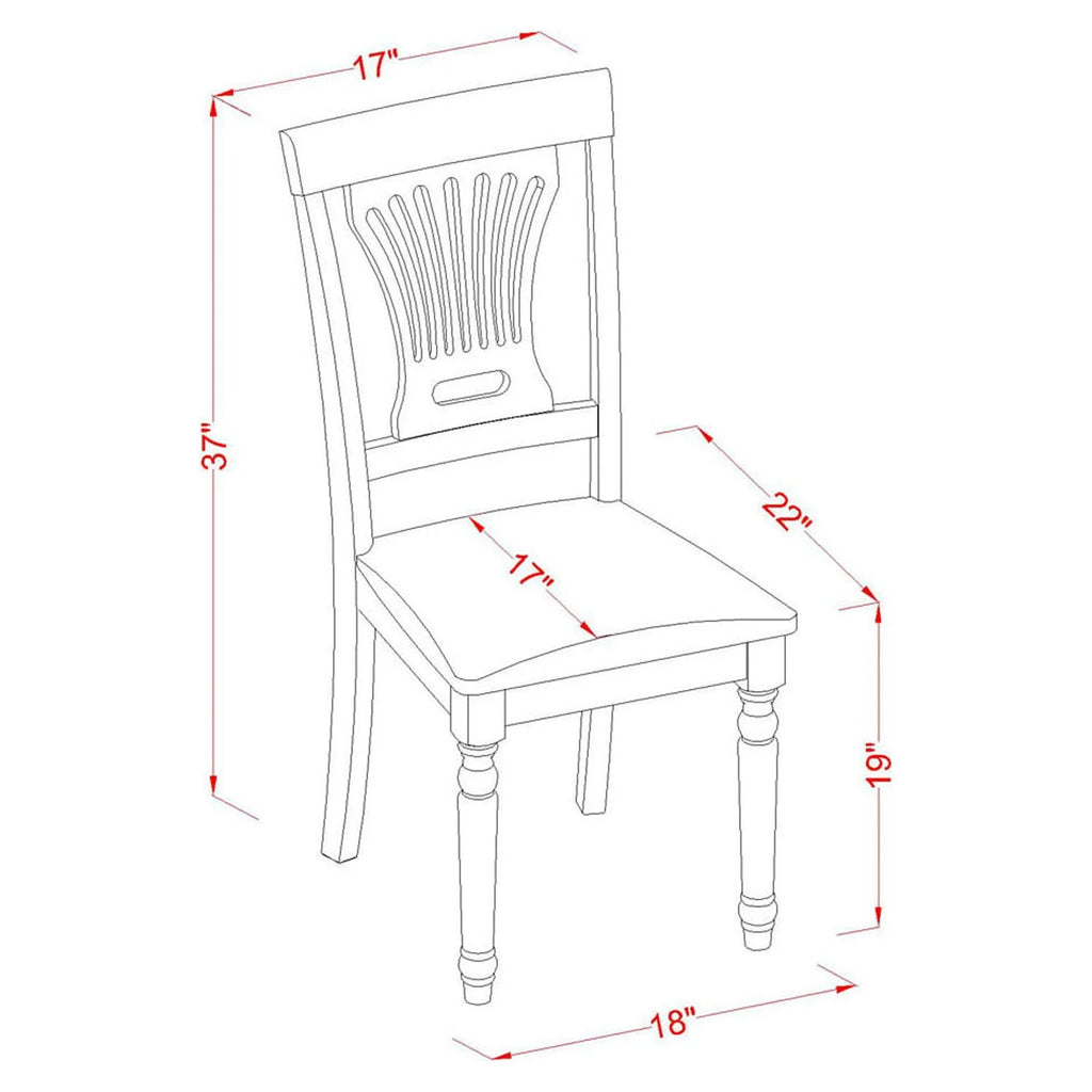 3-piece Dining Set with Linen Seat in Cherry T757232