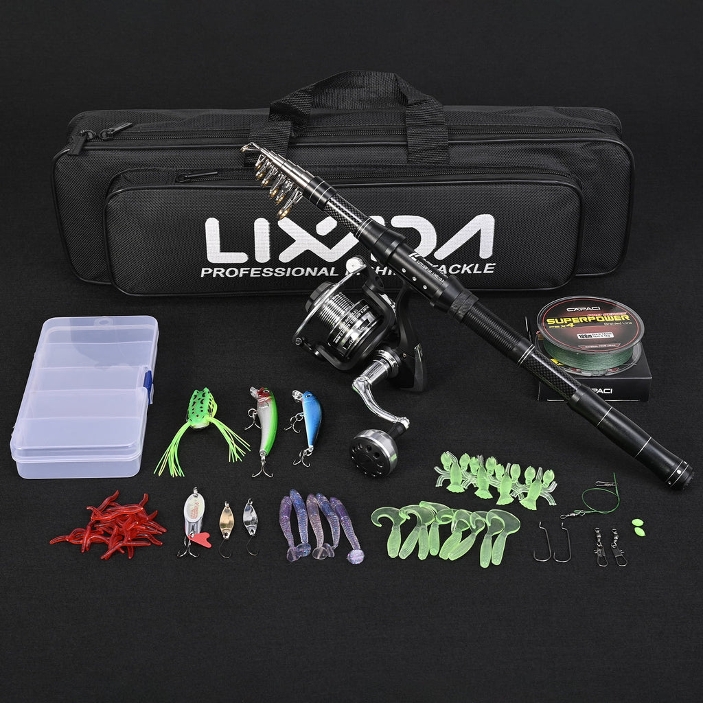 Telescopic Pole Reel Combo Set U858