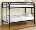 Twin Black Metal Bunk Bed W742