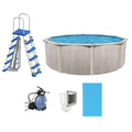 Gray Steel Above Ground Swimming Pool Kit G38864