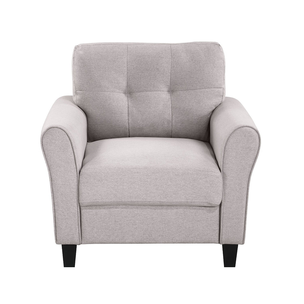 Light Grey-Blue Sofa Set with Armchair, Loveseat and 3-Seat Sofa I5860