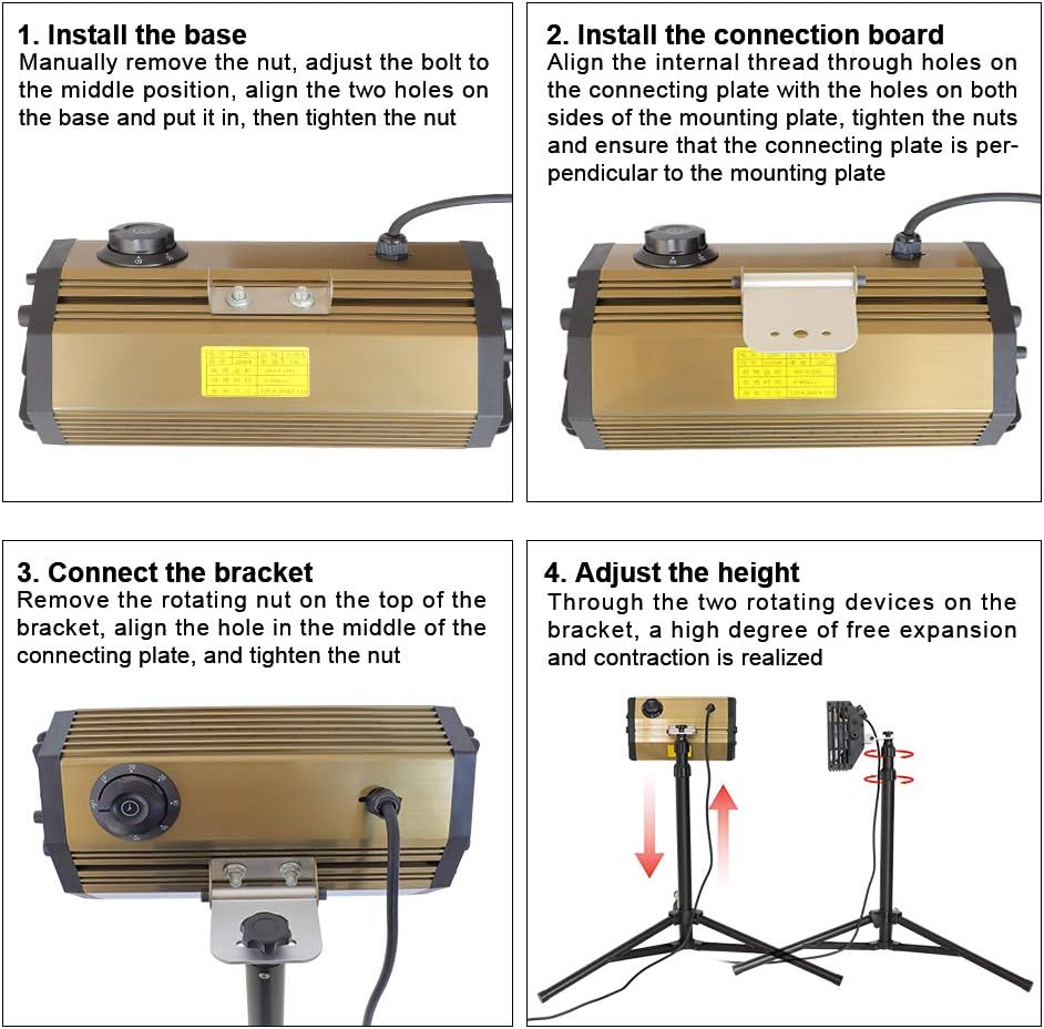 2000W Shortwave Infrared Paint Curing Lamp with Bracket Q2382