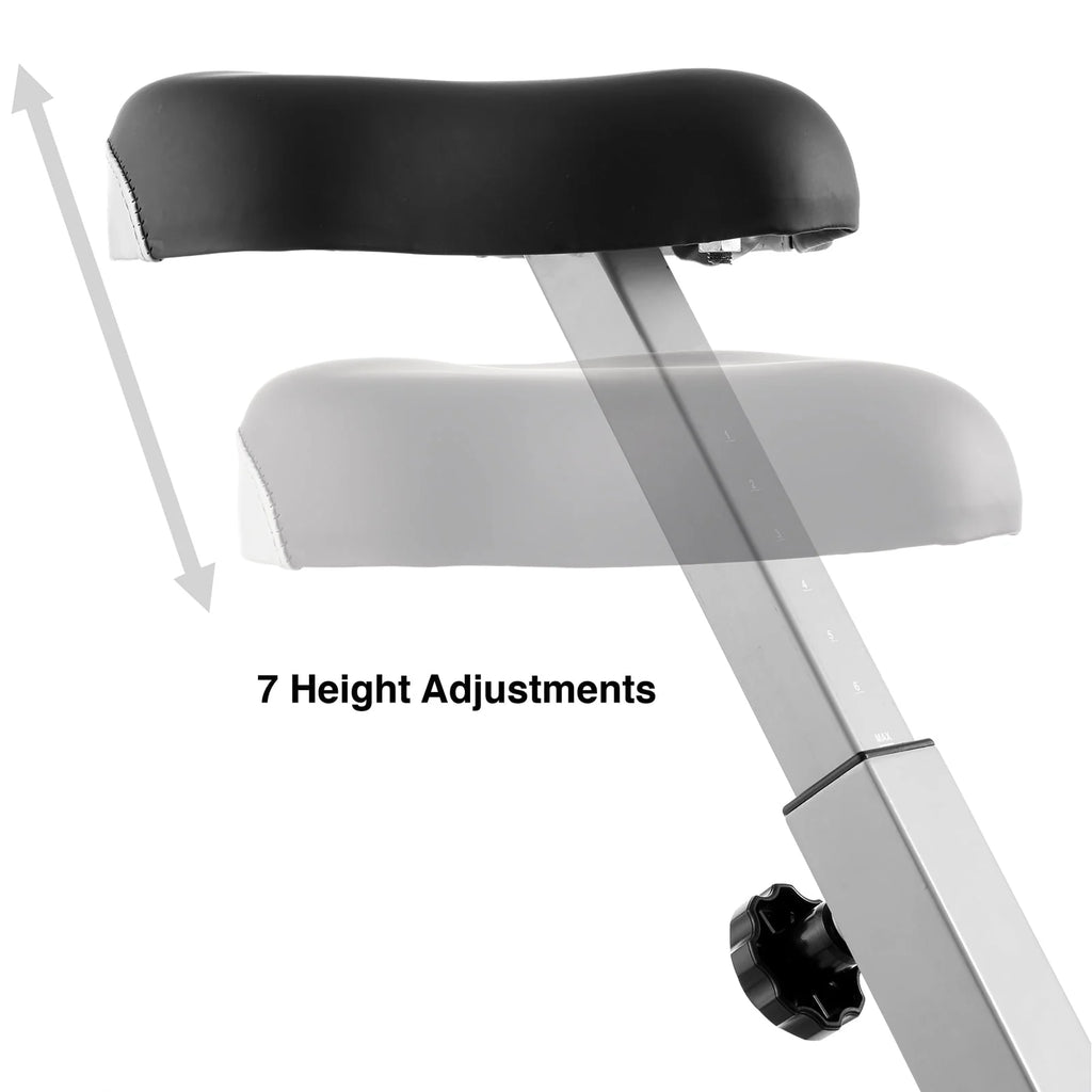 Folding Upright Stationary Exercise Bike with Magnetic Resistance H192264