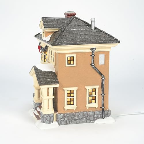 Porcelain Snow Village Lit House Y41194