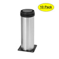 6" High Metal Adjustable Furniture Leg, 10 Pack E74849