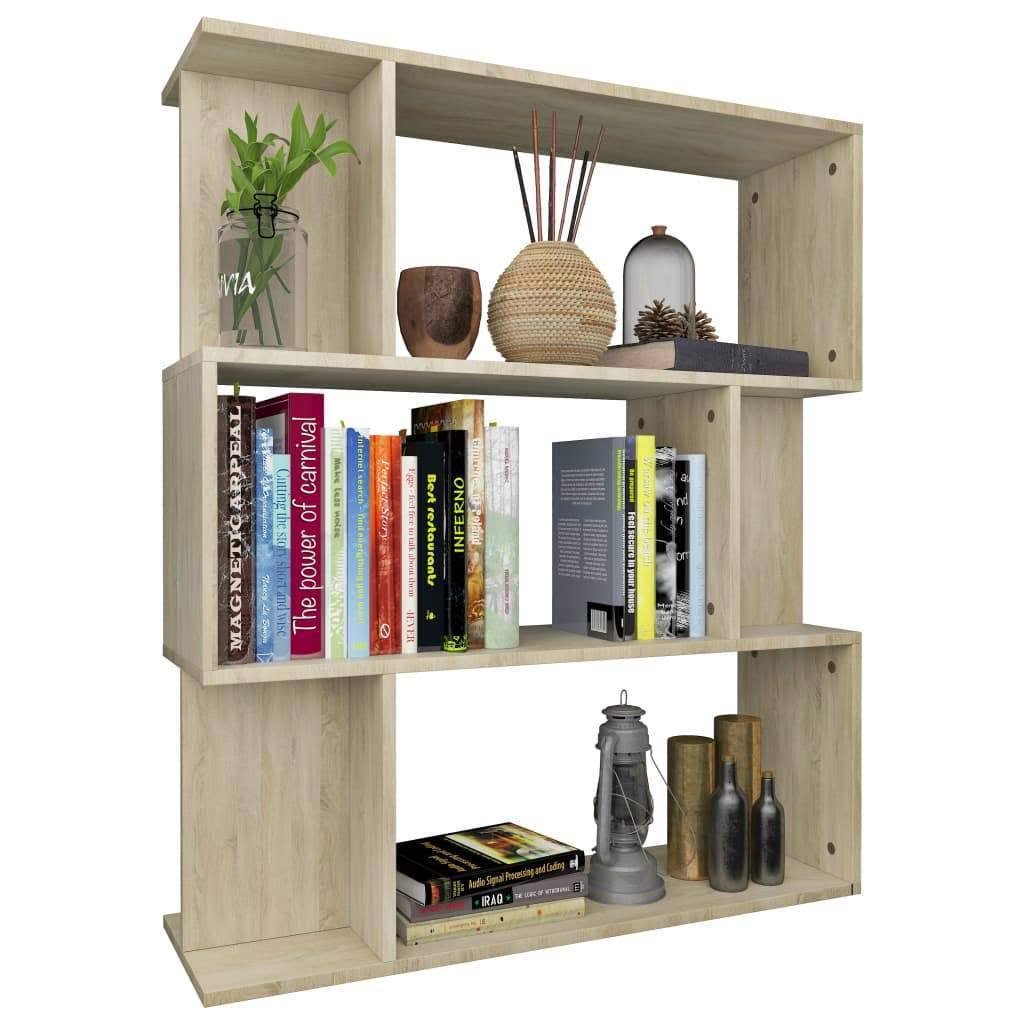 Gray Book Cabinet Room Divider Chipboard V1269