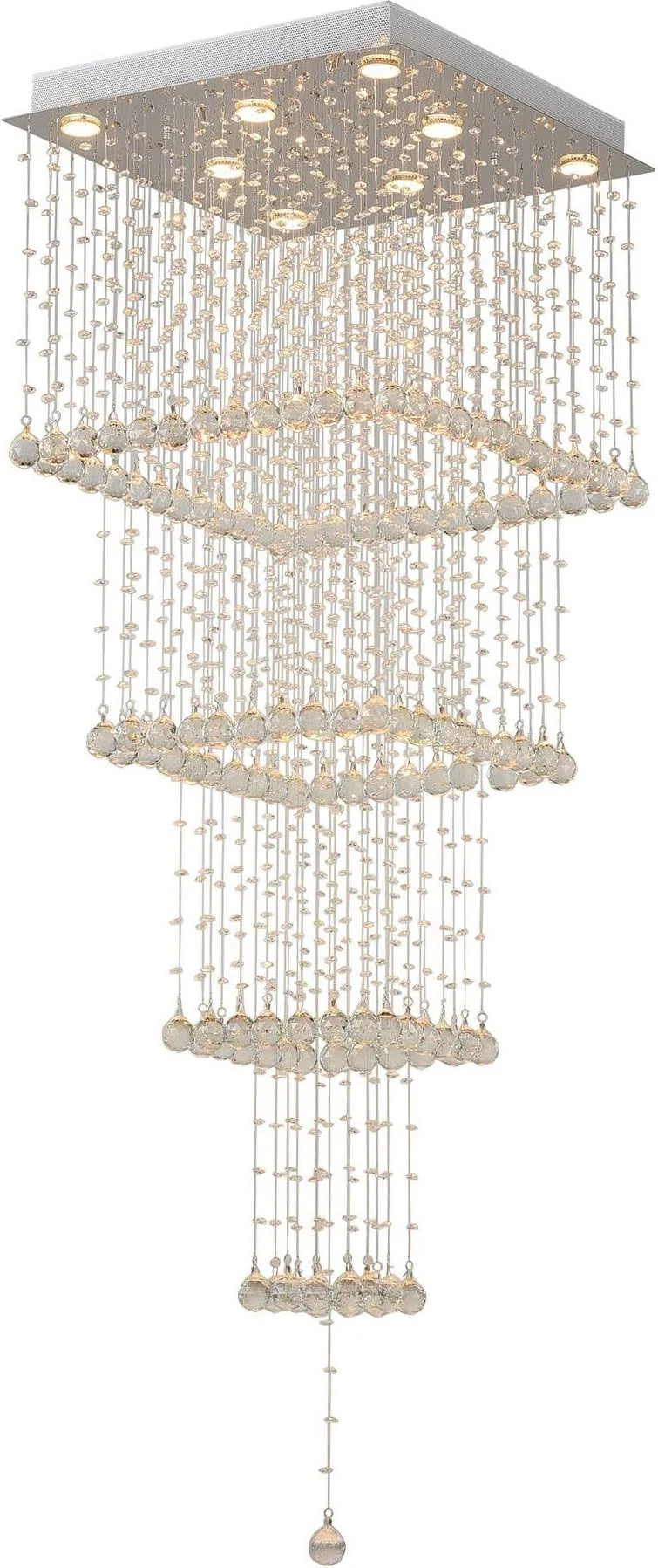 Square 8 Light Flush Mount O138
