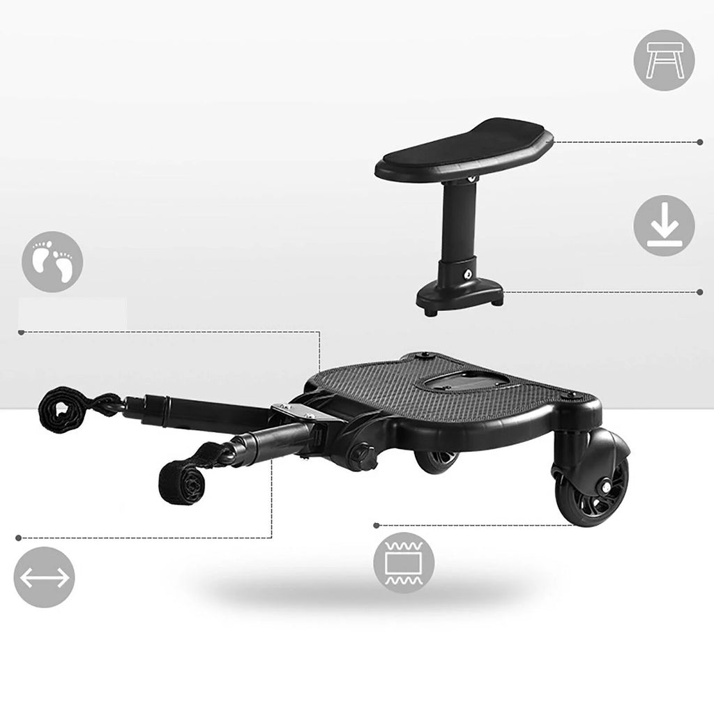 2-in-1 Stroller Ride Board with Detachable Seat and Standing Platform T28763