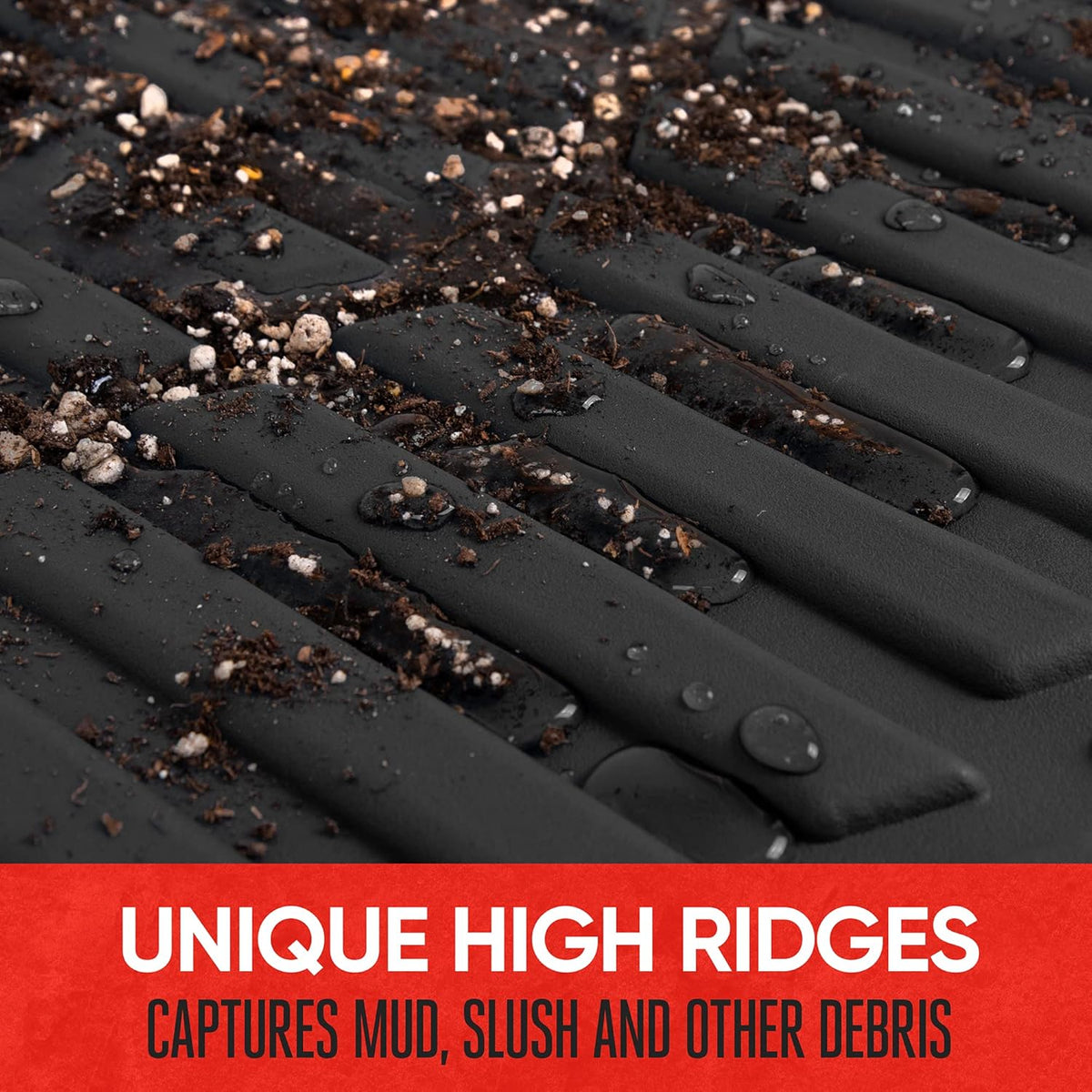 All Weather Rubber Car Floor Mats with Cargo Liner Full Set U51158