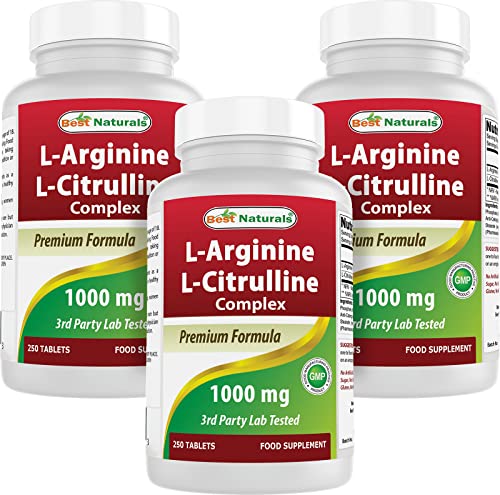L-Arginine L-Citruline Complex Tablets, 250 Count W24319