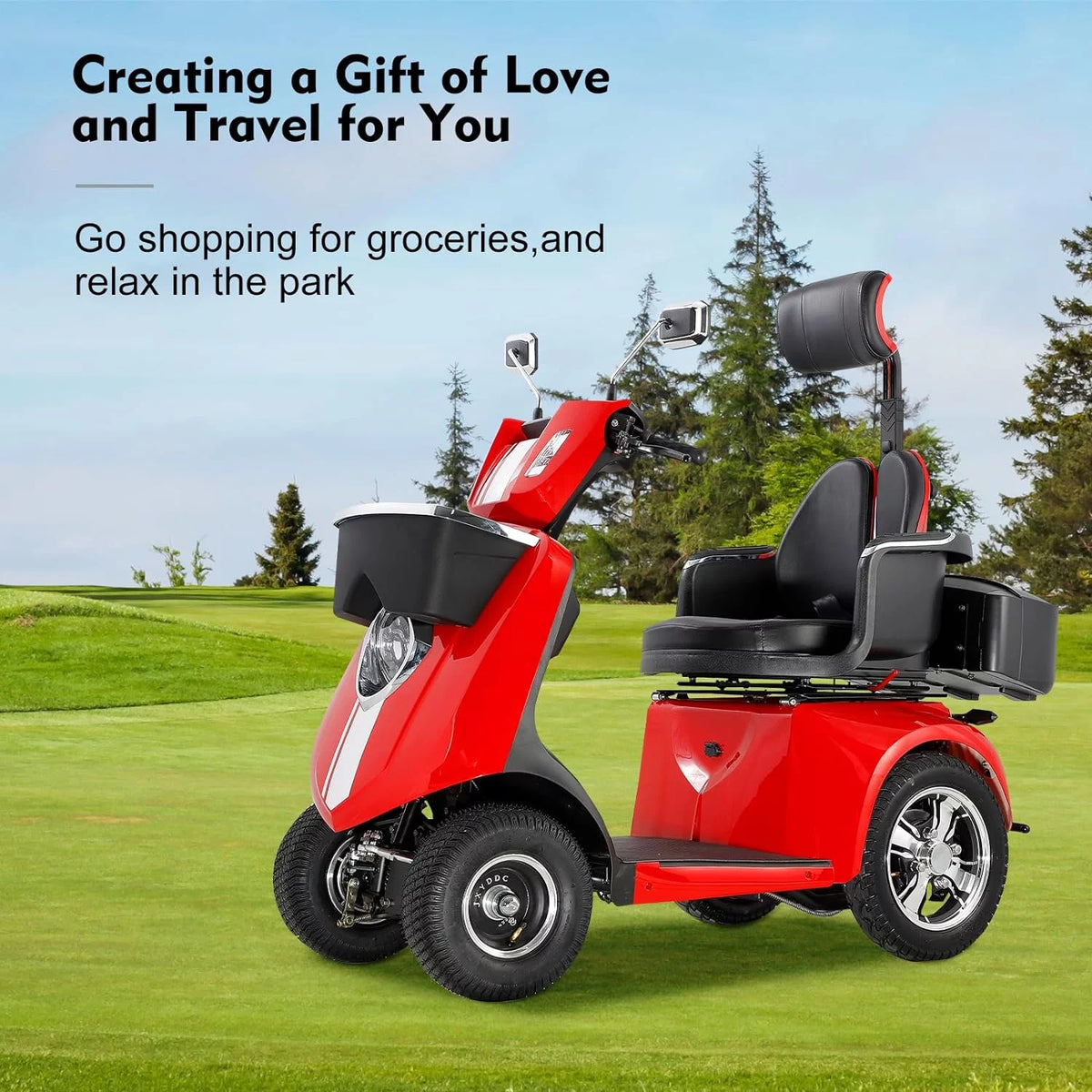 4 Wheel 800W Mobility Scooter 500 lb Capacity W6032
