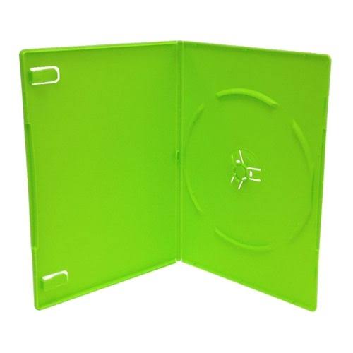 200 Slim Solid Green Single DVD Cases 7mm R31210