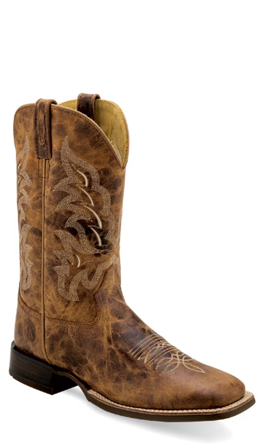Burnt Tan Leather Cowboy Boots P188