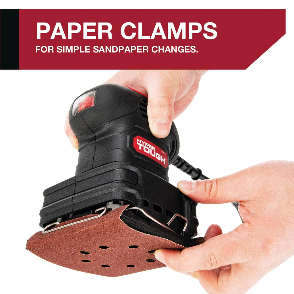 2 Amp Corded 1/4 Sheet Palm Sander with Dust Bag A21814