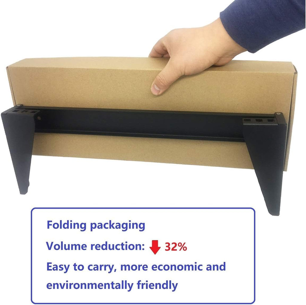 19 Inch 1U Heavy Duty Wall Mountable Server Rack Pack of 2 D319442
