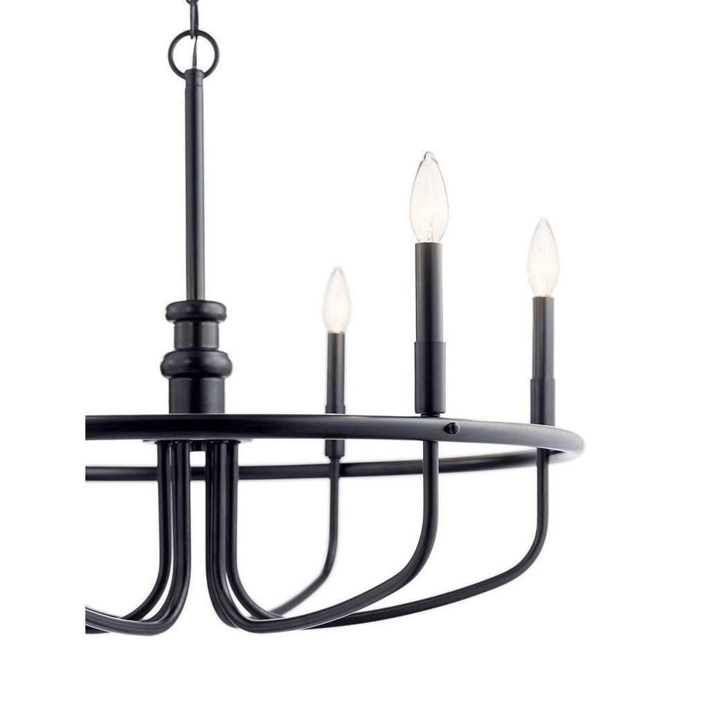 6-Light Brushed Nickel Chandelier E361404
