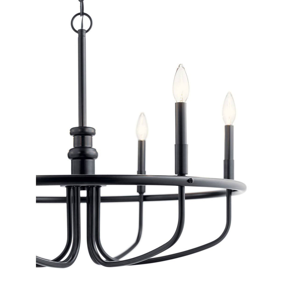 6-Light Brushed Nickel Chandelier E361404