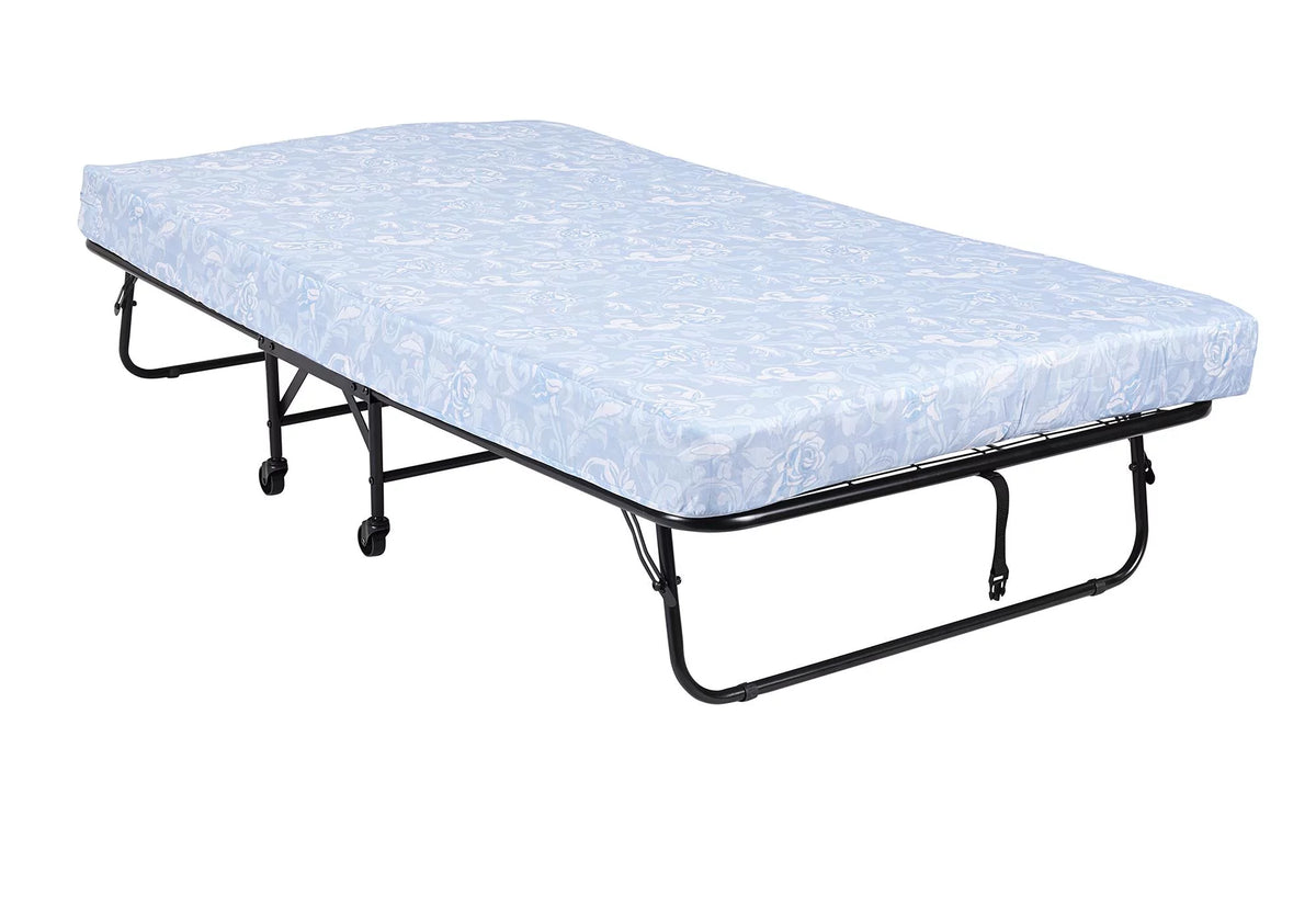 Folding Rollaway Guest Bed with 5 Inch Mattress, Twin F272