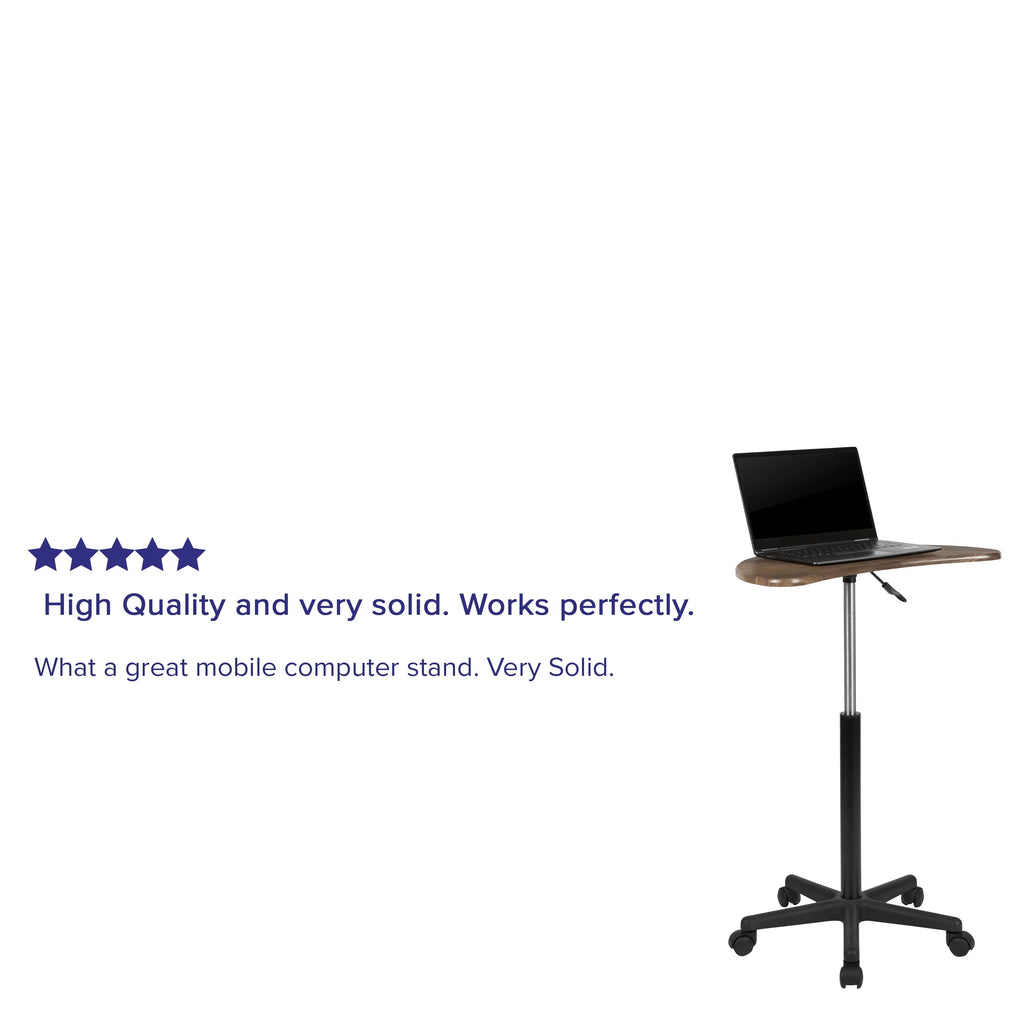 Walnut Mobile Laptop Computer Desk I40471