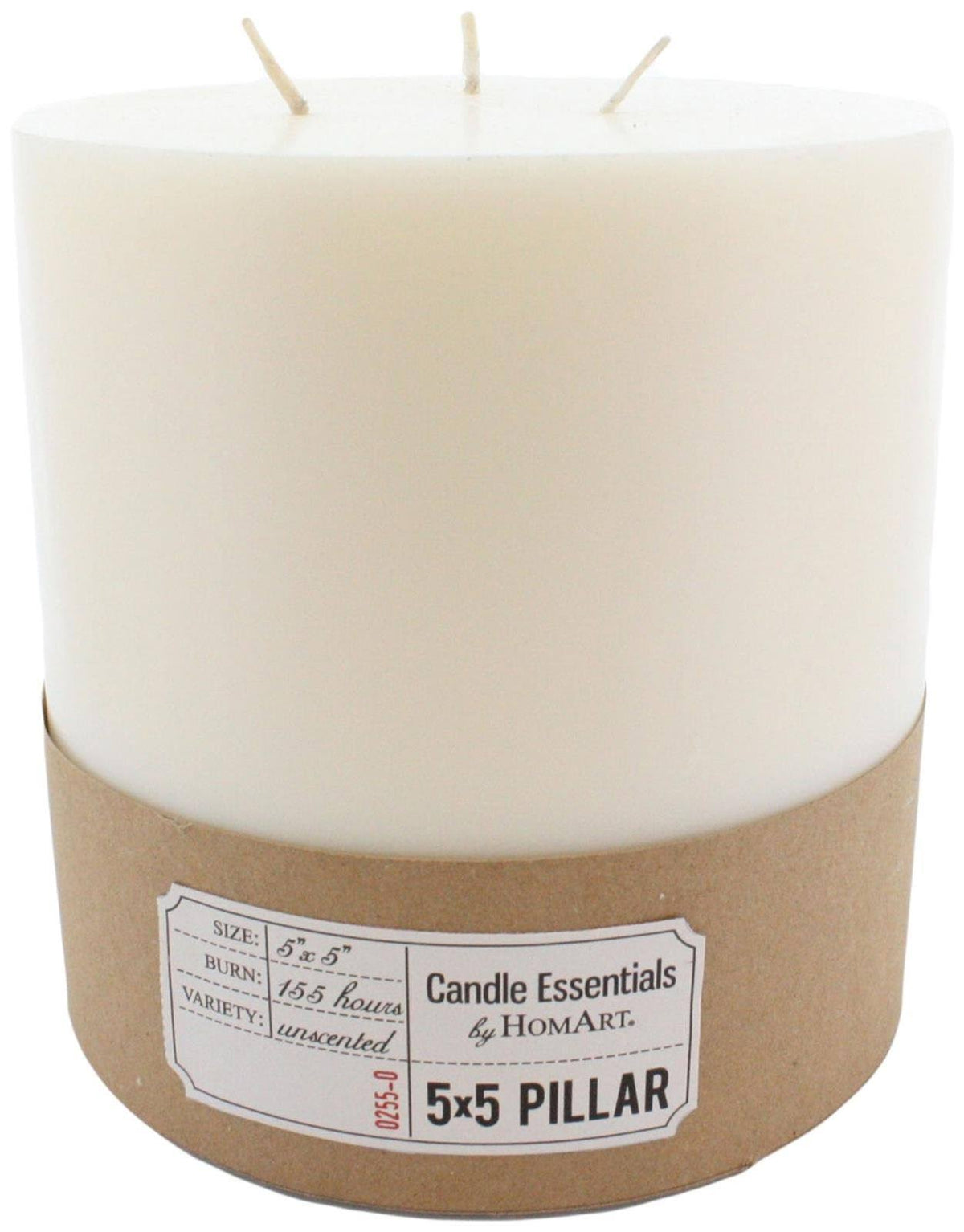 Ivory Pillar Candle K403