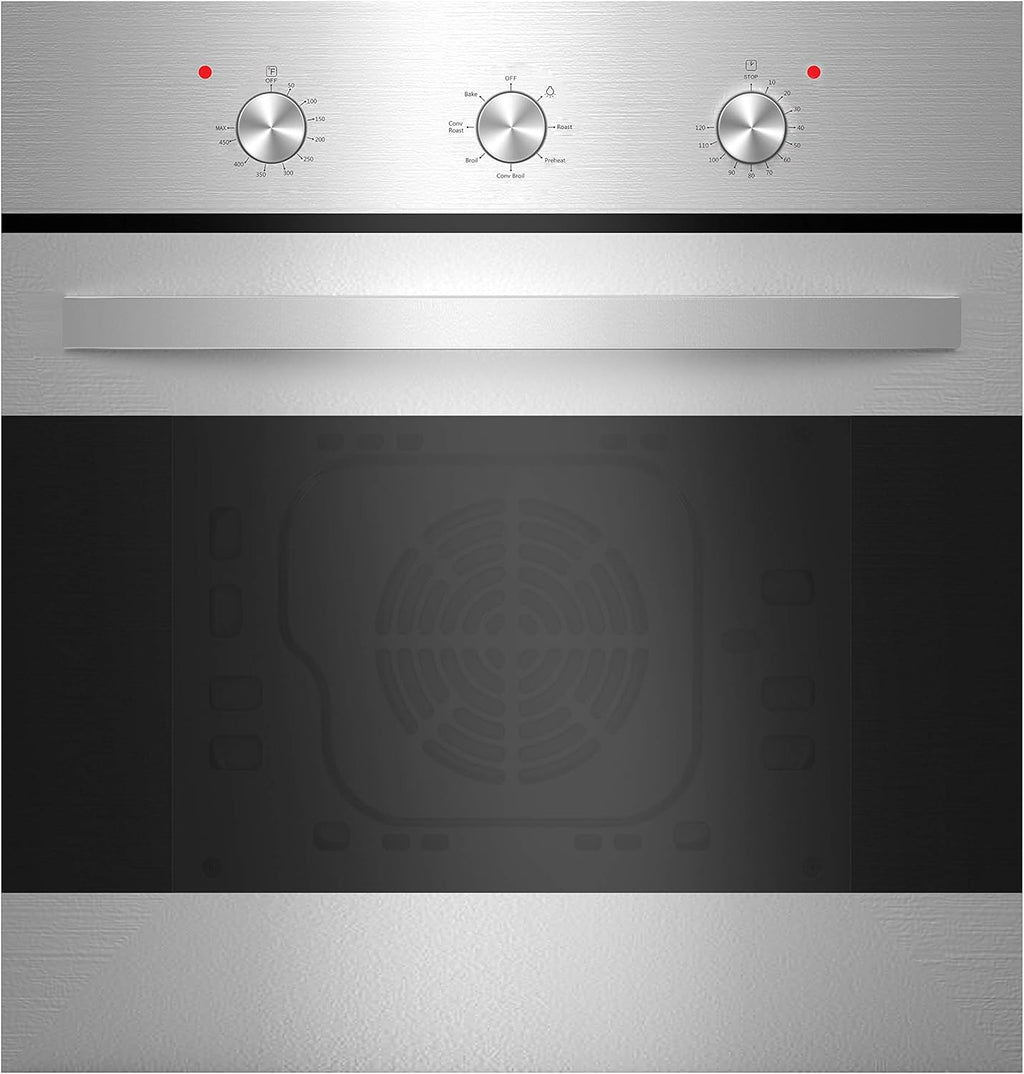 24 Inch Stainless Steel Electric Single Wall Oven P1839