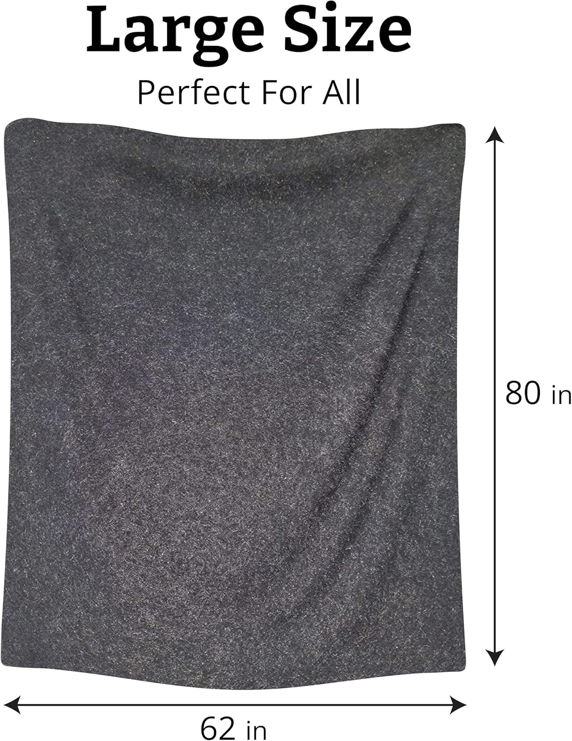 Grey 62x80 Wool Blanket L200