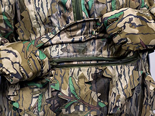 Camouflage Leafy Hunting Jacket with Hood X106202
