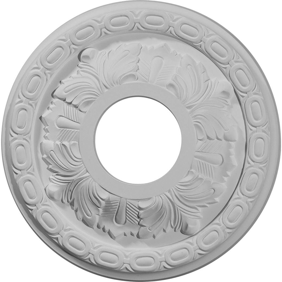 Leaf Ceiling Medallion Hand-Painted Burnished Mahogany T112296