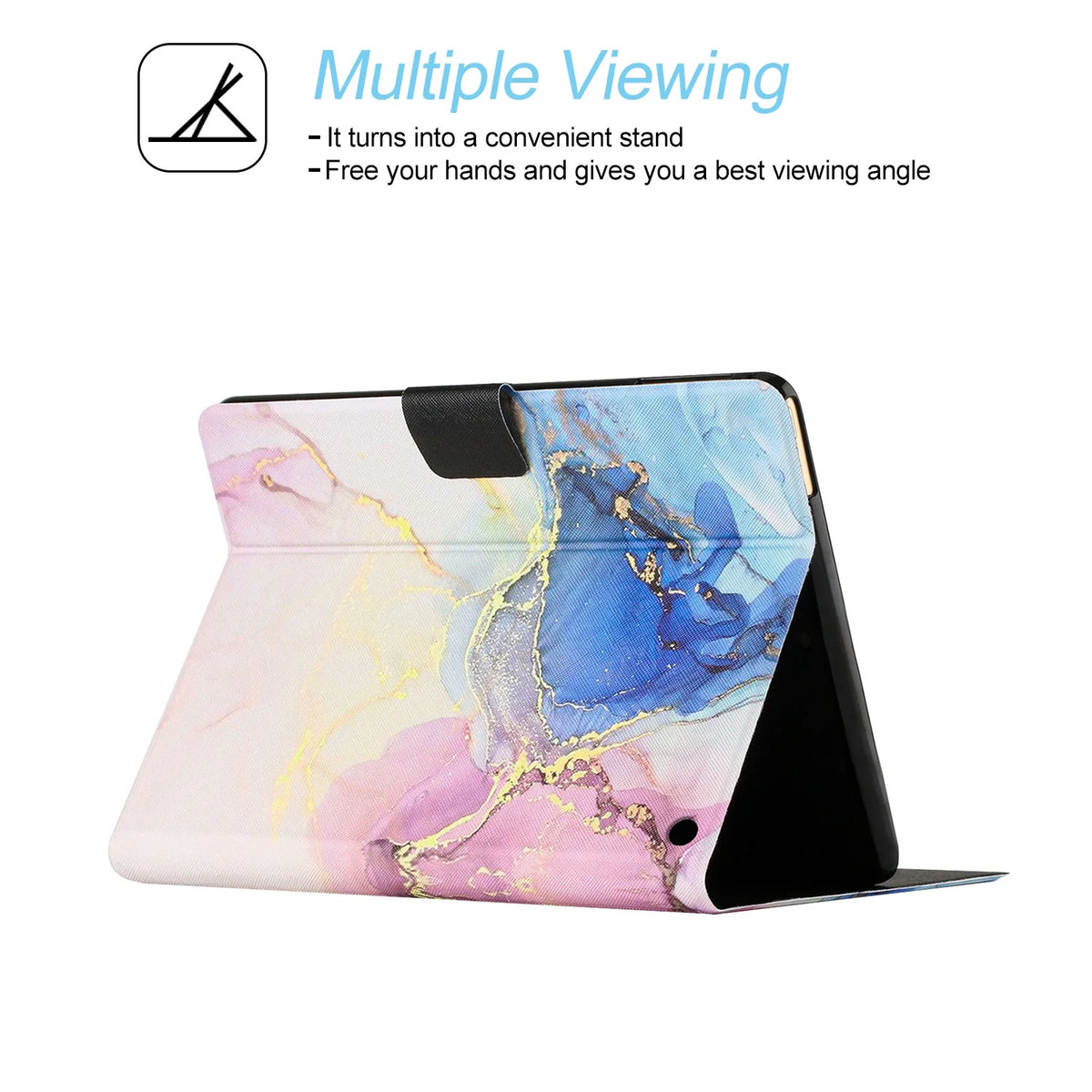 Pink Blue Marble PU Leather Fire HD 10 Tablet Case R978430
