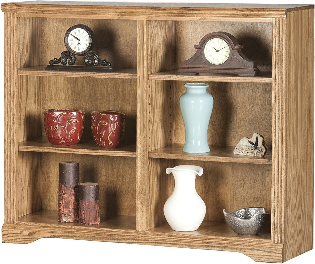 Cherry Finish Double Wide Bookcase Z88650