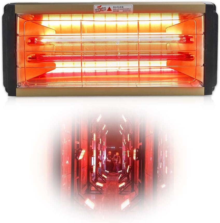 2000W Shortwave Infrared Paint Curing Lamp with Bracket Q2382