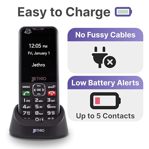 4G Unlocked Senior Cell Phone with Charging Dock L277