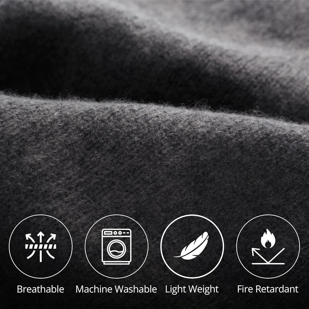 Grey 62x80 Wool Blanket L200