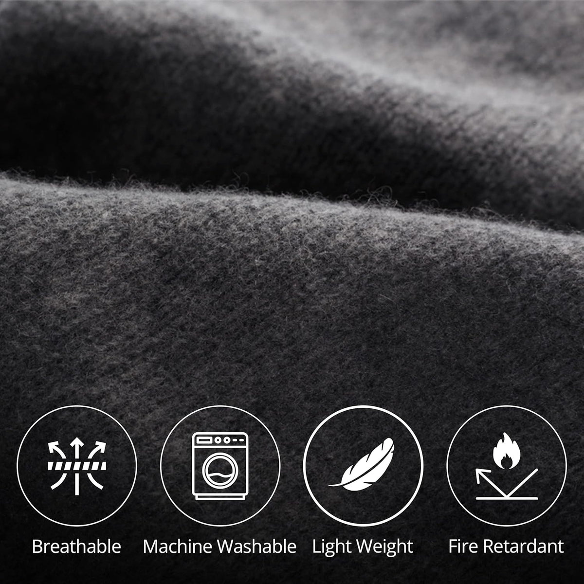 Grey 62x80 Wool Blanket L200