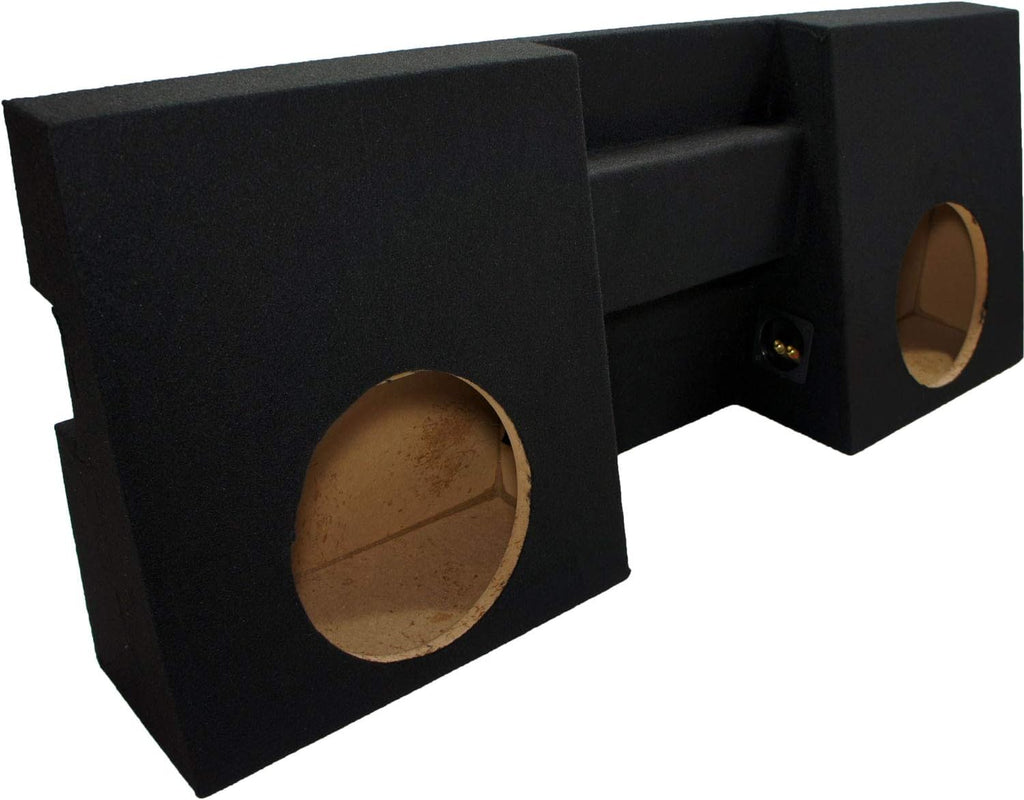 Compatible with 2005-UP Toyota Tacoma Double Cab Dual 10 Sub Box Enclosure & Amp K10400